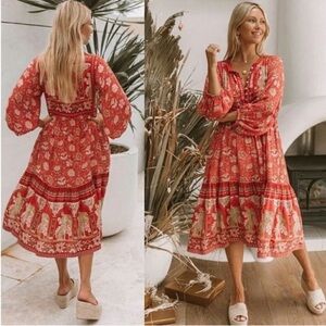 🦄 SPELL Poinciana Gown in Red 🦄
